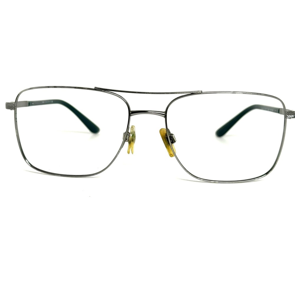 Giorgio Armani AR‎ 6065 3010/71 Gunmetal Aviator Eyeglass Frames Italy 58-17-140